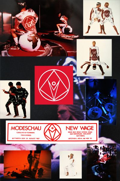 New Wage, 1987-88, Photo-Collage fuer Modeschau-Performance